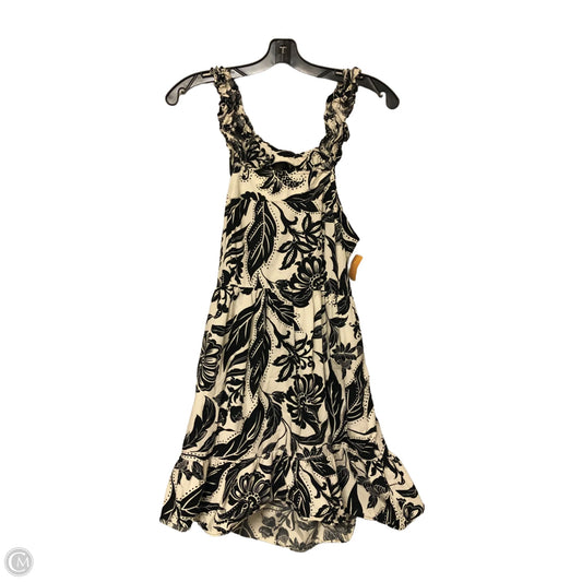 Dress Casual Midi By Who What Wear In Black & White, Size: Xl