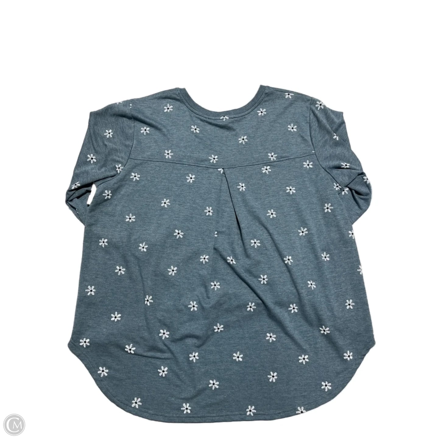 Top Long Sleeve Basic By Jane And Delancey In Blue, Size: 1x