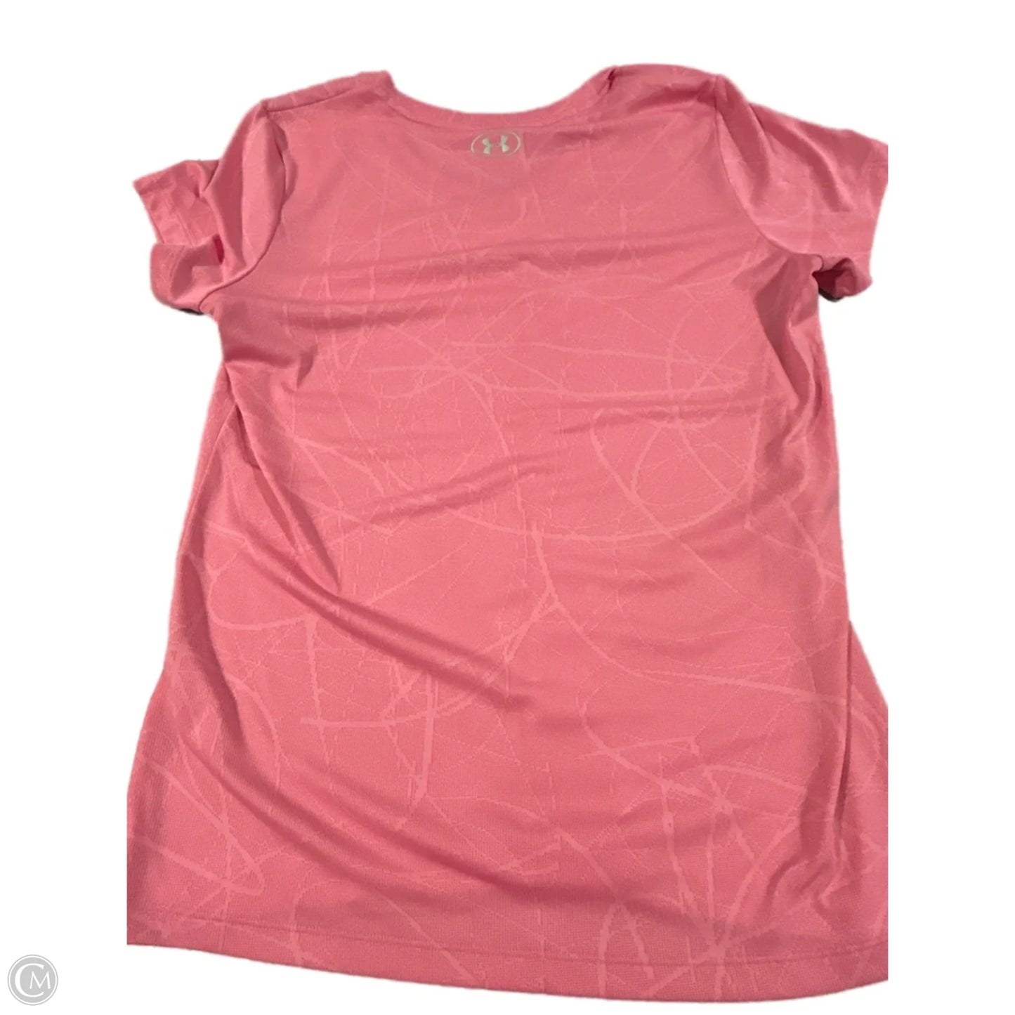 Athletic Top Short Sleeve By Under Armour In Pink, Size: L