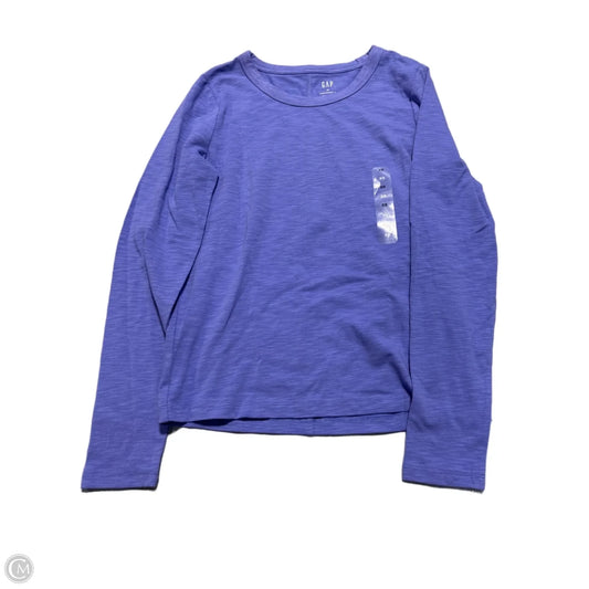 Top Long Sleeve Basic By Gap In Purple, Size: Xs