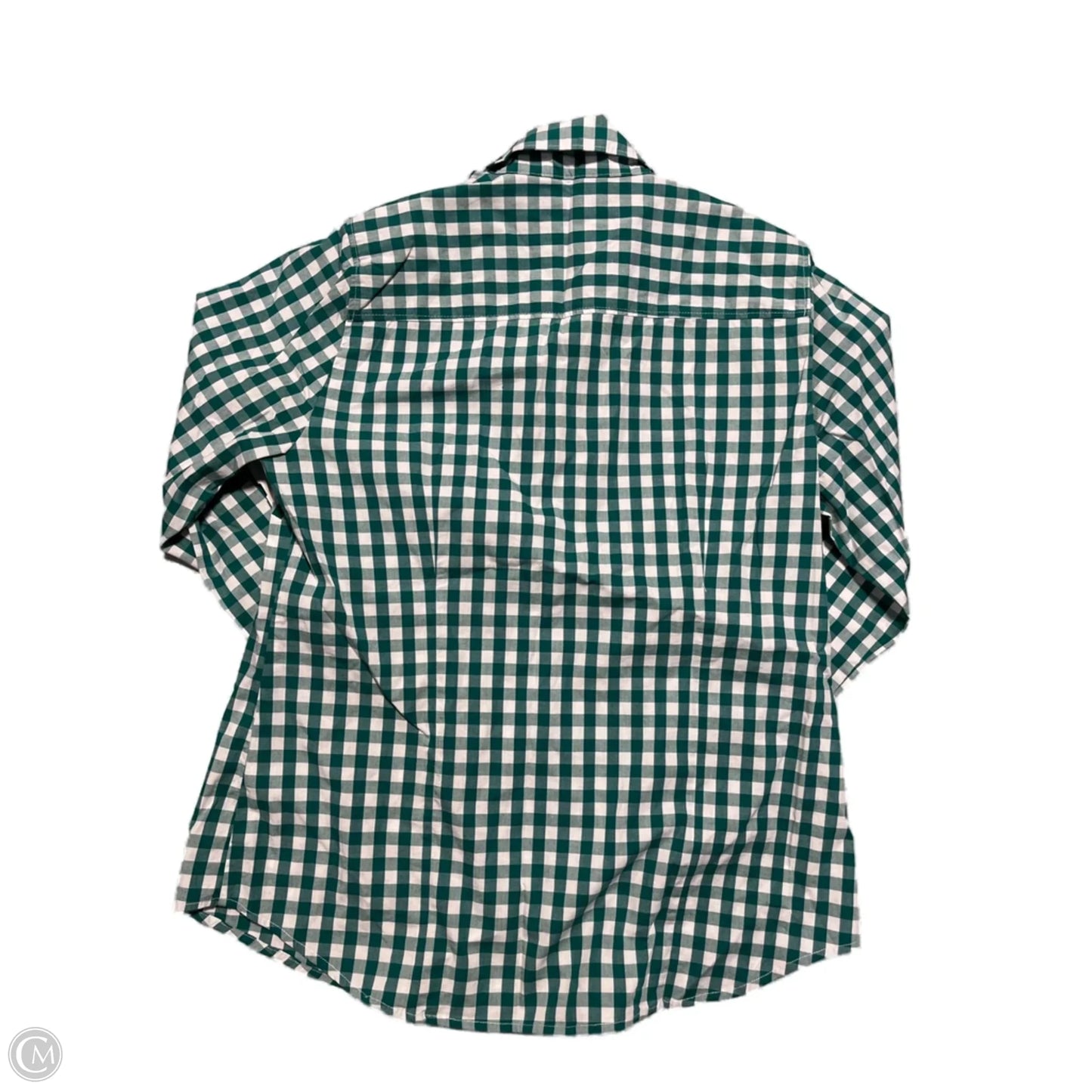 Top Long Sleeve Basic By J. Crew In Plaid Pattern, Size: M