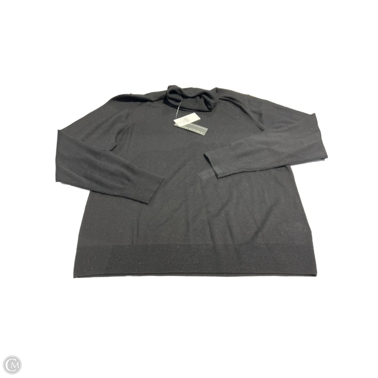 Top Long Sleeve By Banana Republic In Black, Size: Xl