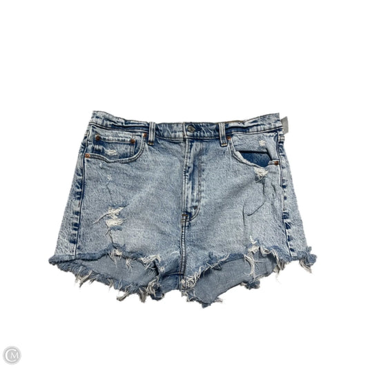 Shorts By Abercrombie And Fitch In Blue Denim, Size: 12