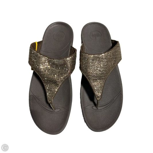 Sandals Flats By Cmc In Bronze, Size: 10