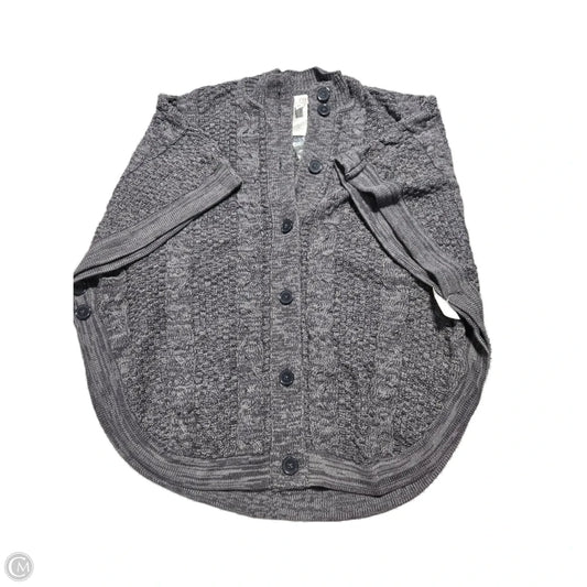 Sweater Short Sleeve By D&co. In Grey, Size: L