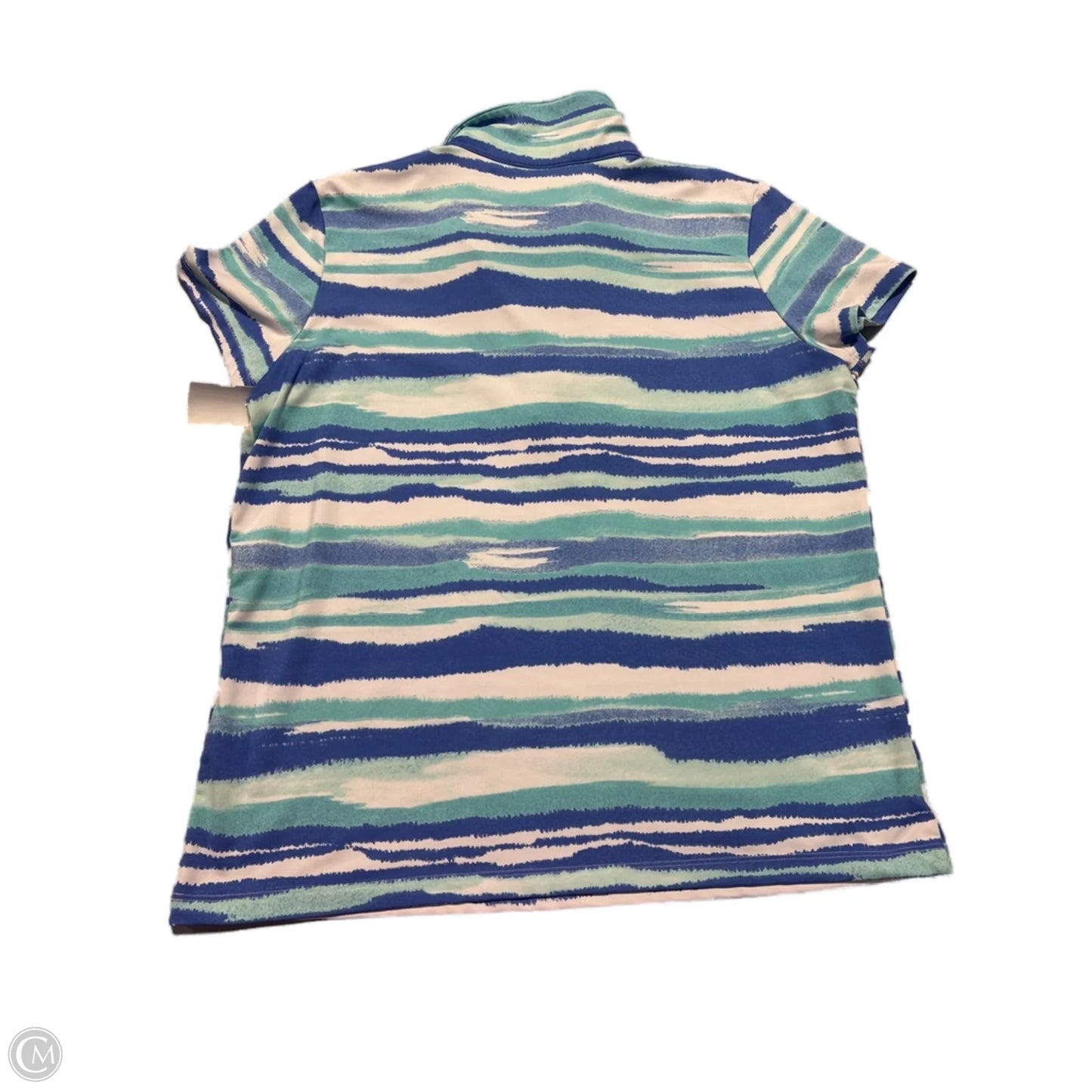 Top Short Sleeve By Chicos In Blue, Size: L