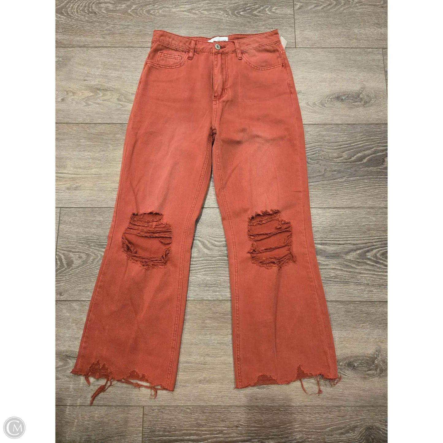 Jeans Wide Leg By Vervet In Red, Size: 2