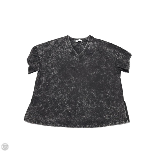 Top Short Sleeve By Cmc In Black, Size: L