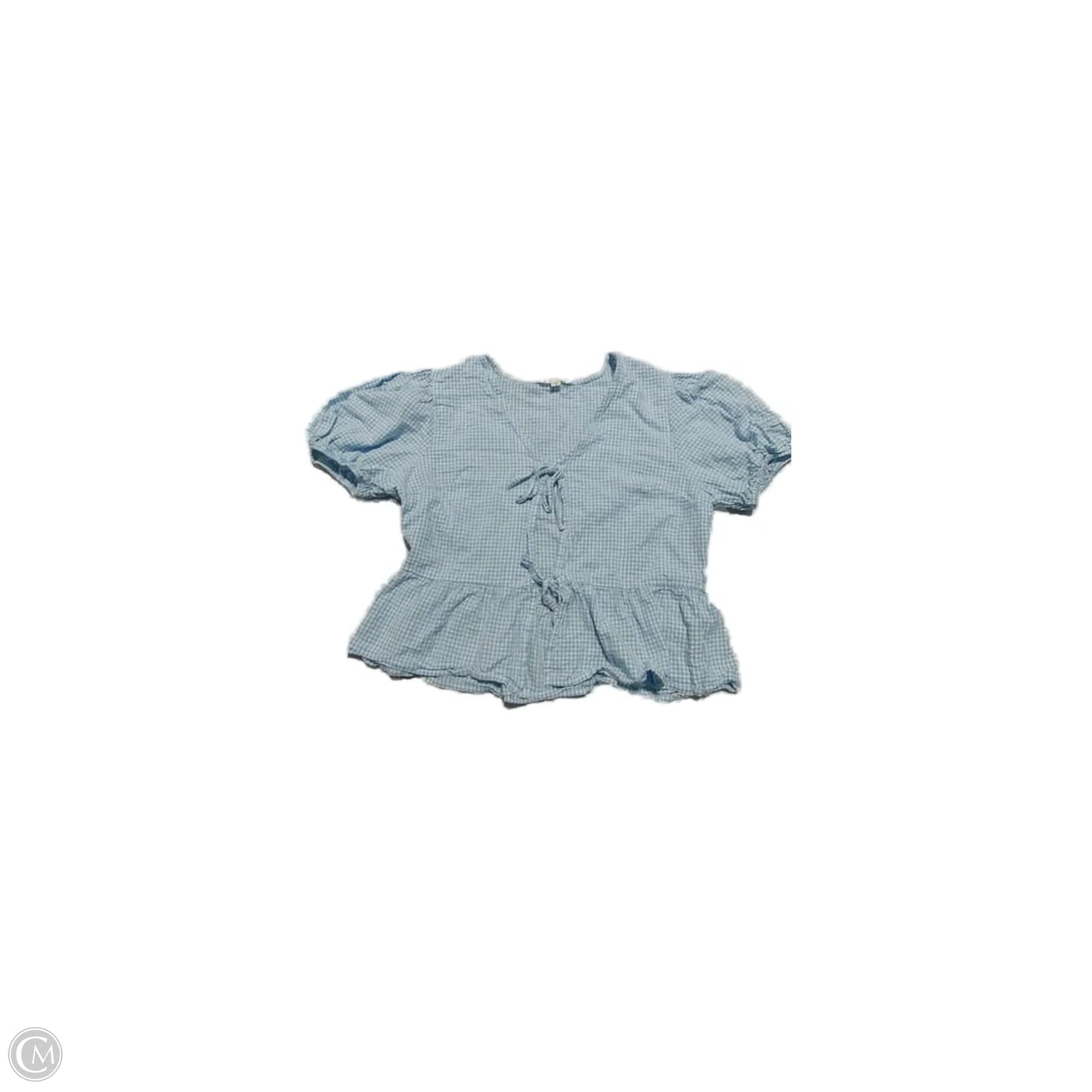 Top Short Sleeve By Live 4 Truth In Checkered Pattern, Size: L
