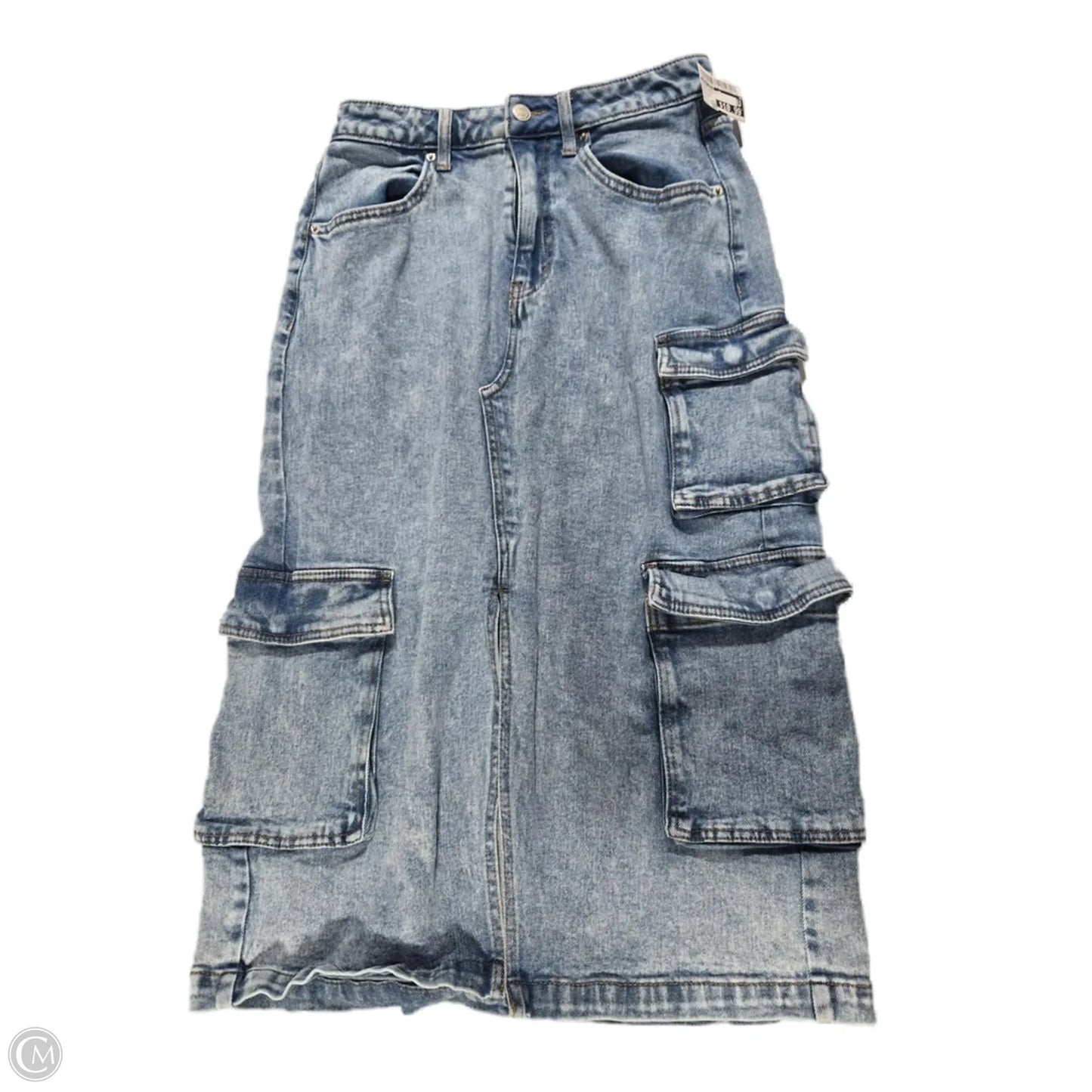 Skirt Midi By Wild Fable In Blue Denim, Size: M