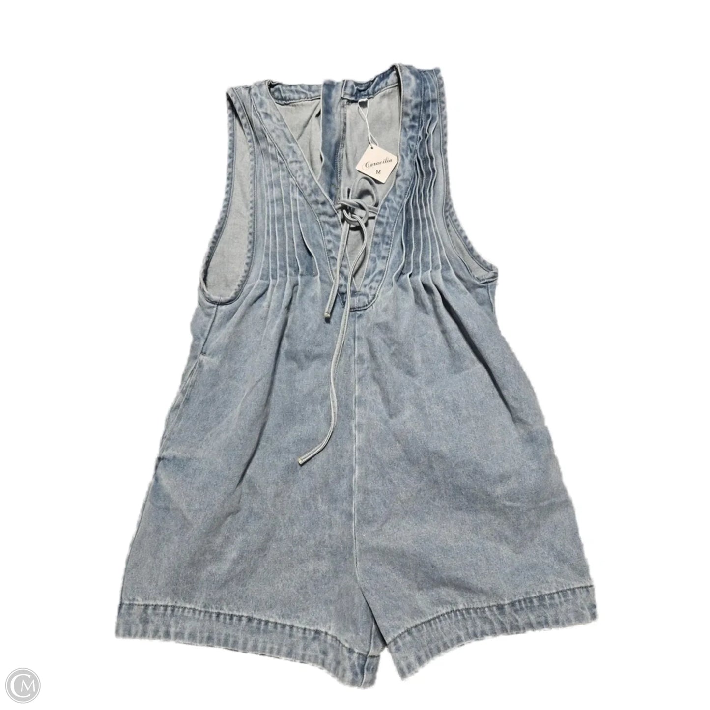 Romper By Cmc In Blue Denim, Size: M