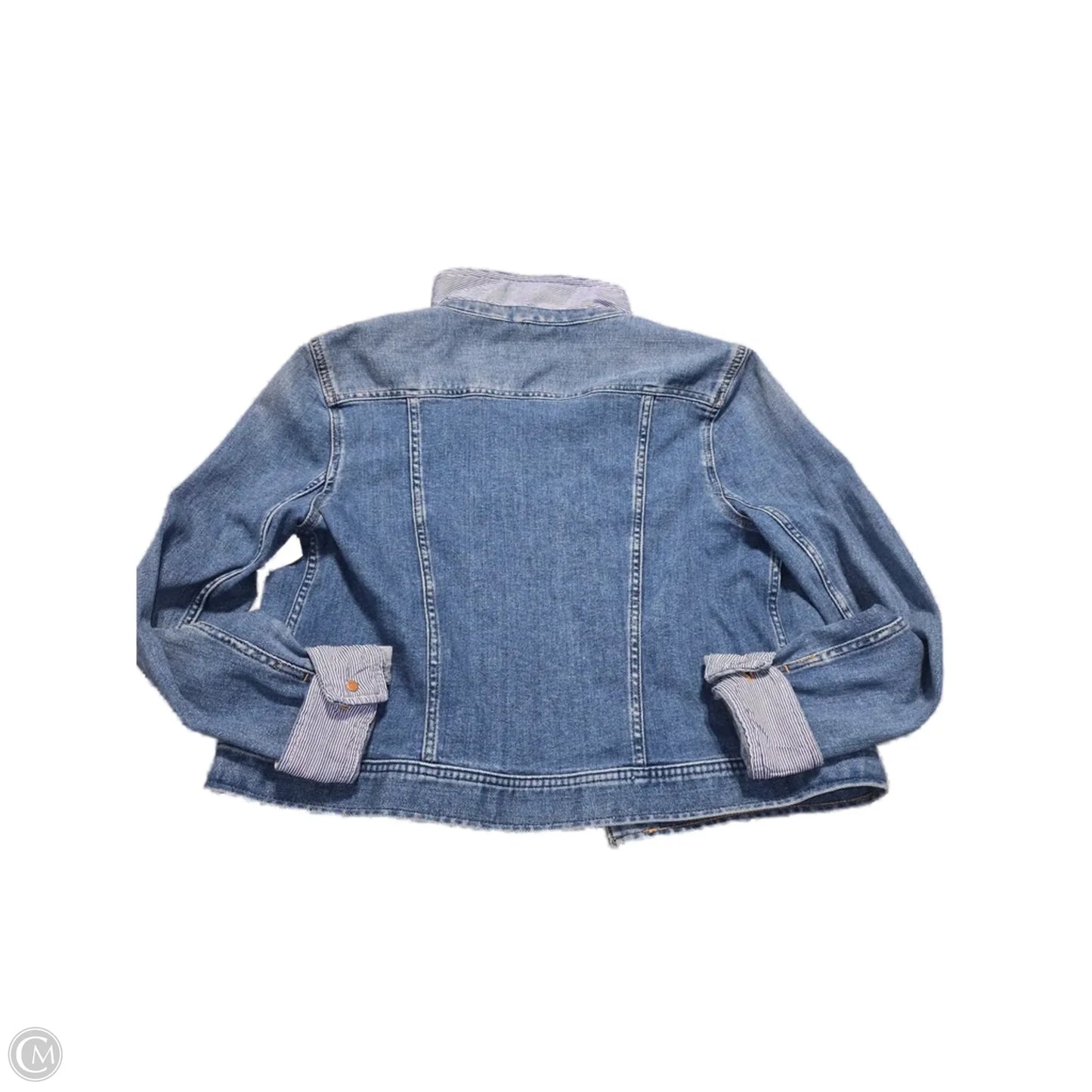 Jacket Denim By Vineyard Vines In Blue Denim, Size: M
