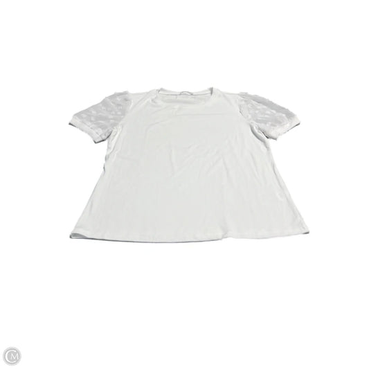Top Short Sleeve By Cmc In White, Size: Xl