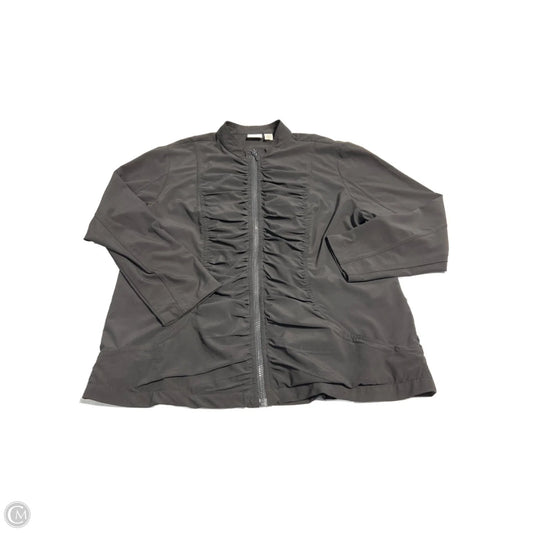 Athletic Jacket By Chicos In Black, Size: Xl