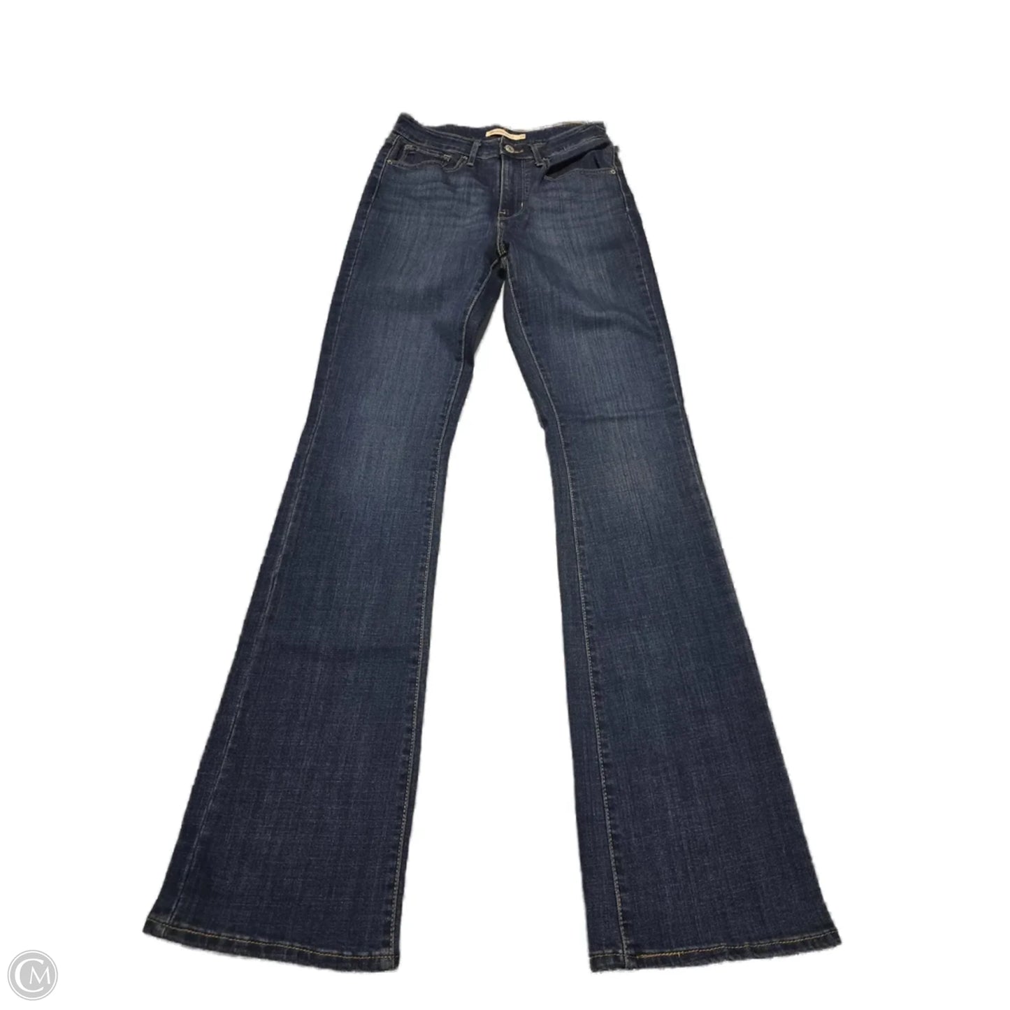 Jeans Boot Cut By Levis In Blue Denim, Size: 6