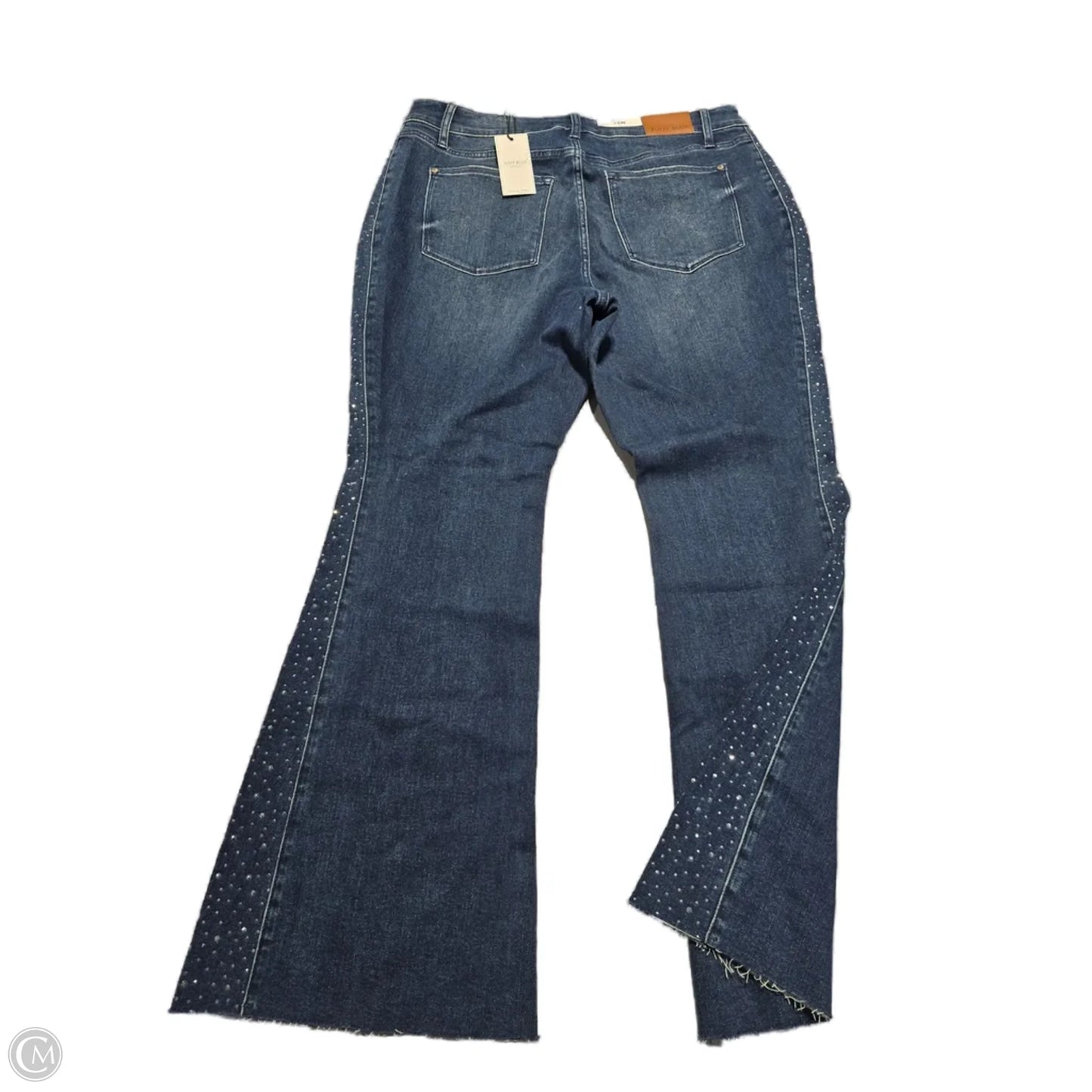 Jeans Flared By Judy Blue In Blue Denim, Size: 18