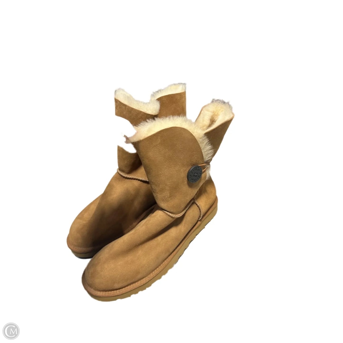 Boots Designer By Ugg In Brown, Size: 11