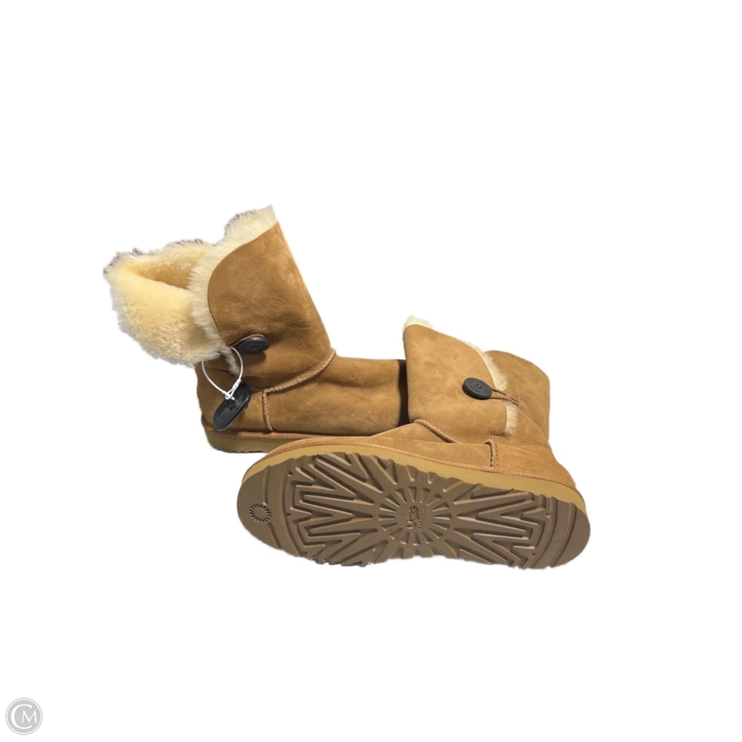 Boots Designer By Ugg In Brown, Size: 11