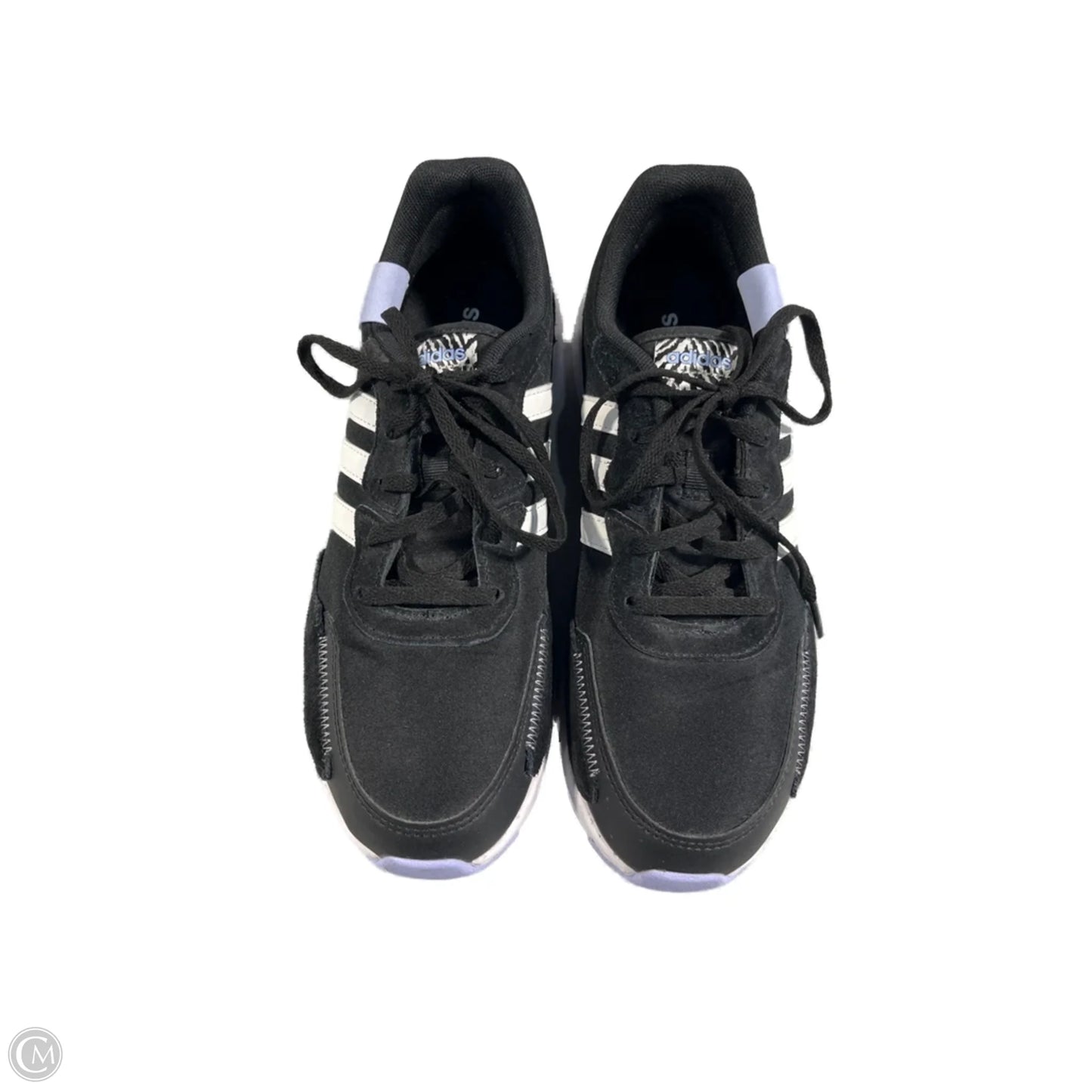 Shoes Athletic By Adidas In Black & Purple, Size: 9