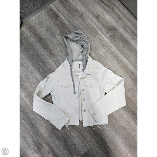 Jacket Denim By Risen In White, Size: L