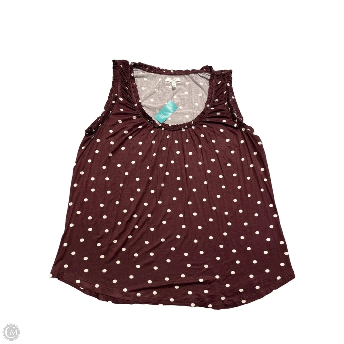 Top Sleeveless By Maurices In Polkadot Pattern, Size: Xl