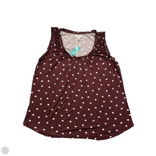 Top Sleeveless By Maurices In Polkadot Pattern, Size: Xl