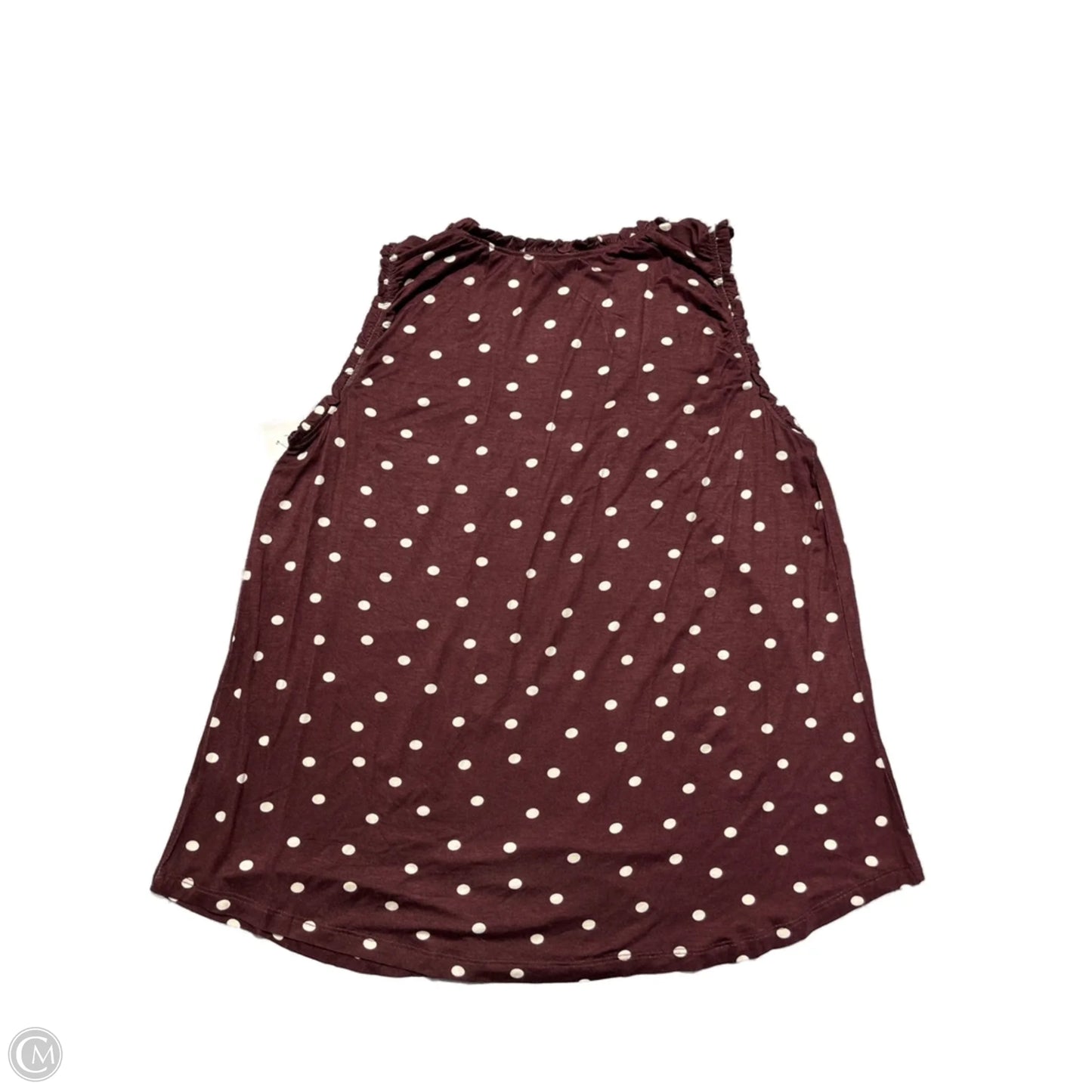 Top Sleeveless By Maurices In Polkadot Pattern, Size: Xl