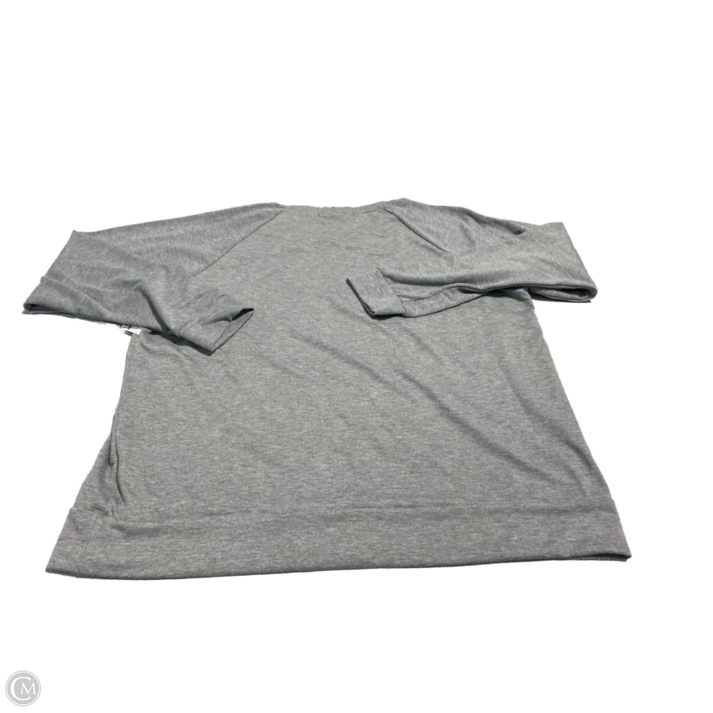 Top Long Sleeve By Cmc In Grey, Size: Xl