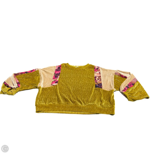Top Long Sleeve By Thml In Yellow, Size: M