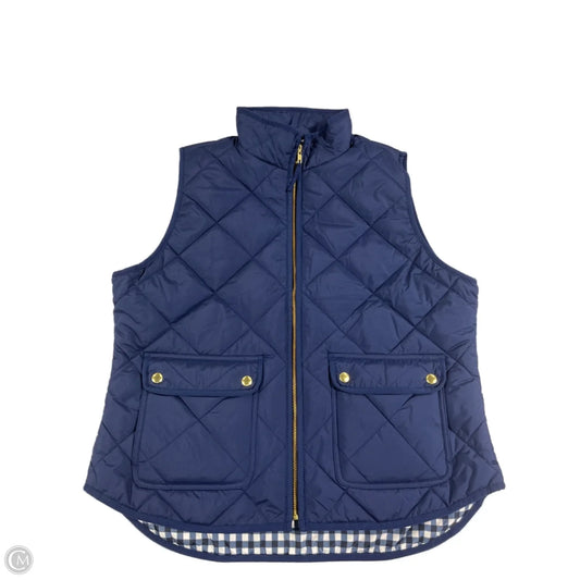 Vest Puffer & Quilted By J. Crew In Navy, Size: L