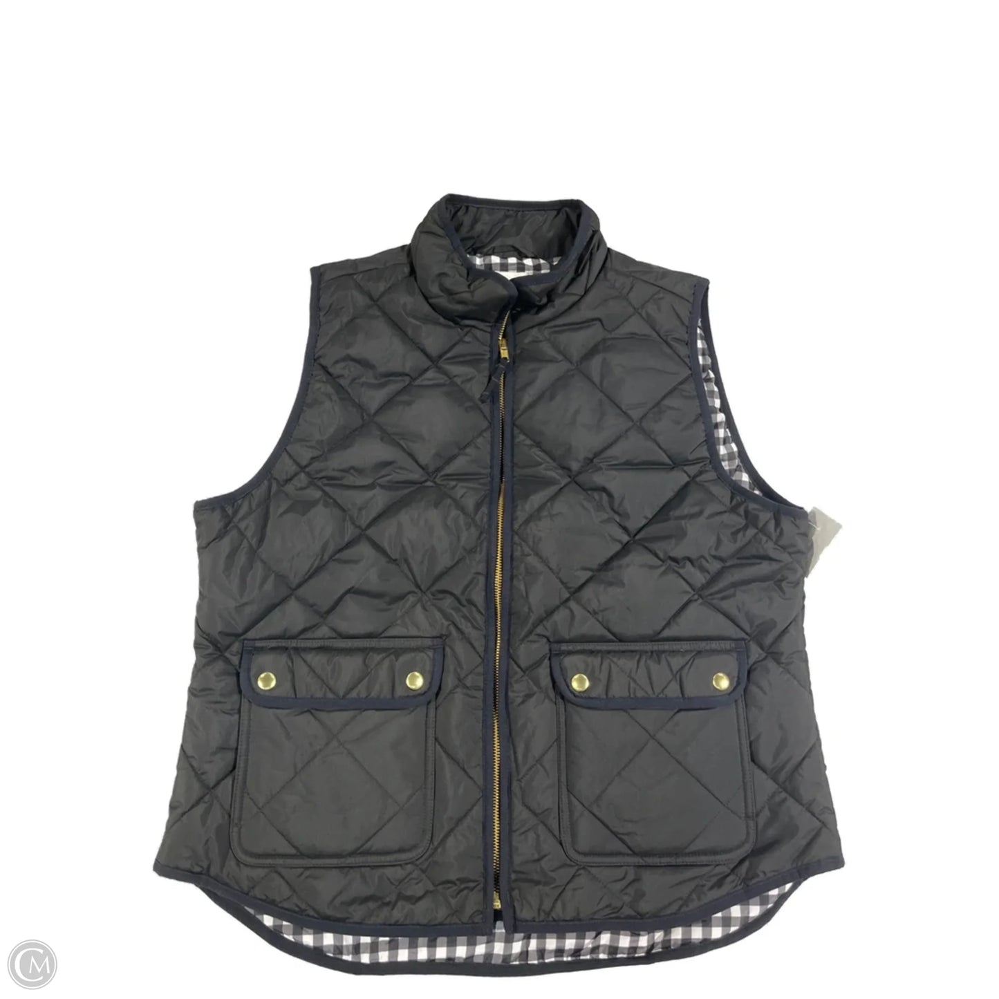 Vest Puffer & Quilted By J. Crew In Black, Size: L