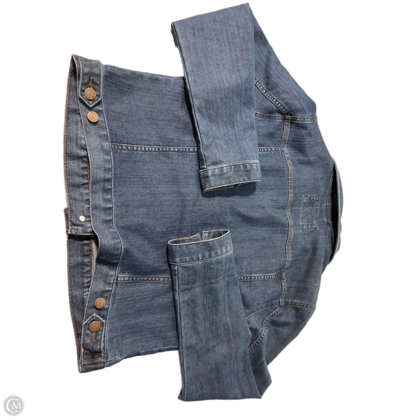 Jacket Denim By Loft In Blue Denim, Size: L