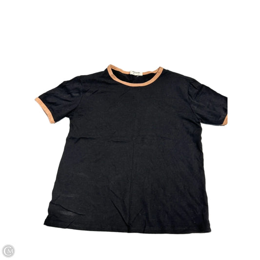 Top Short Sleeve By Heart & Hips In Black, Size: S