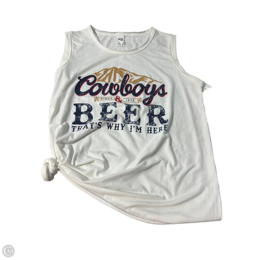 Tank Top By Cmc In White, Size: S