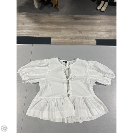 Top Short Sleeve By Papermoon In White, Size: M