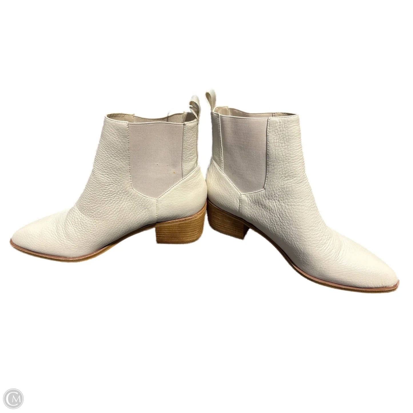 Boots Ankle Heels By Chinese Laundry In Cream, Size: 10