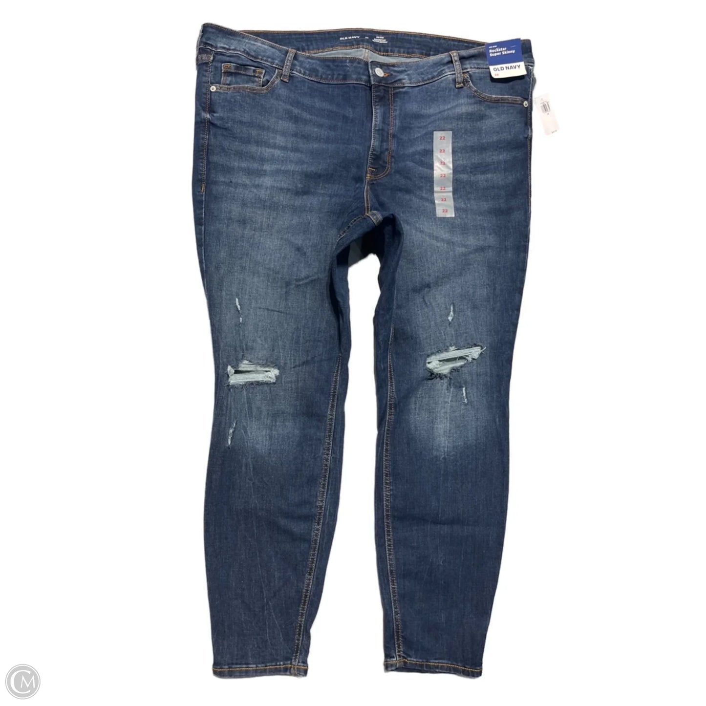 Jeans Straight By Old Navy In Blue Denim, Size: 22