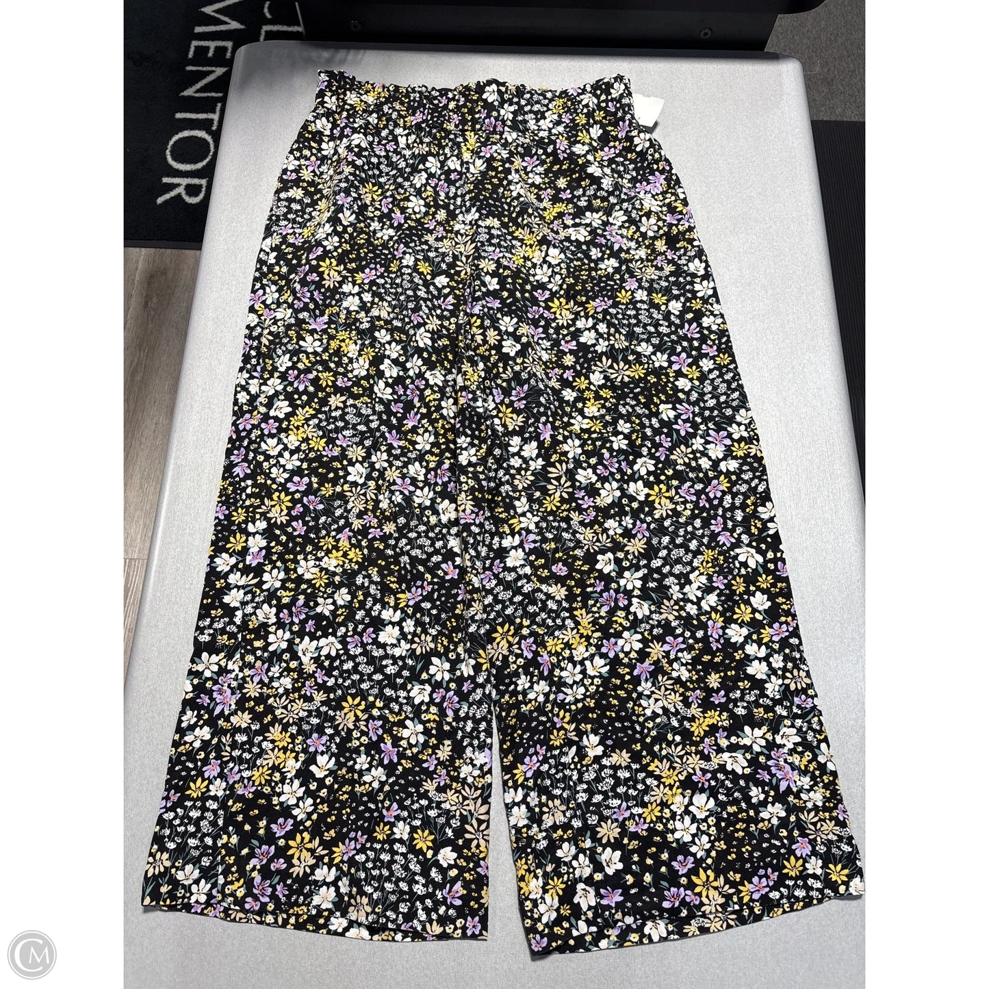 Pants Linen By Ann Taylor In Floral Print, Size: Lp