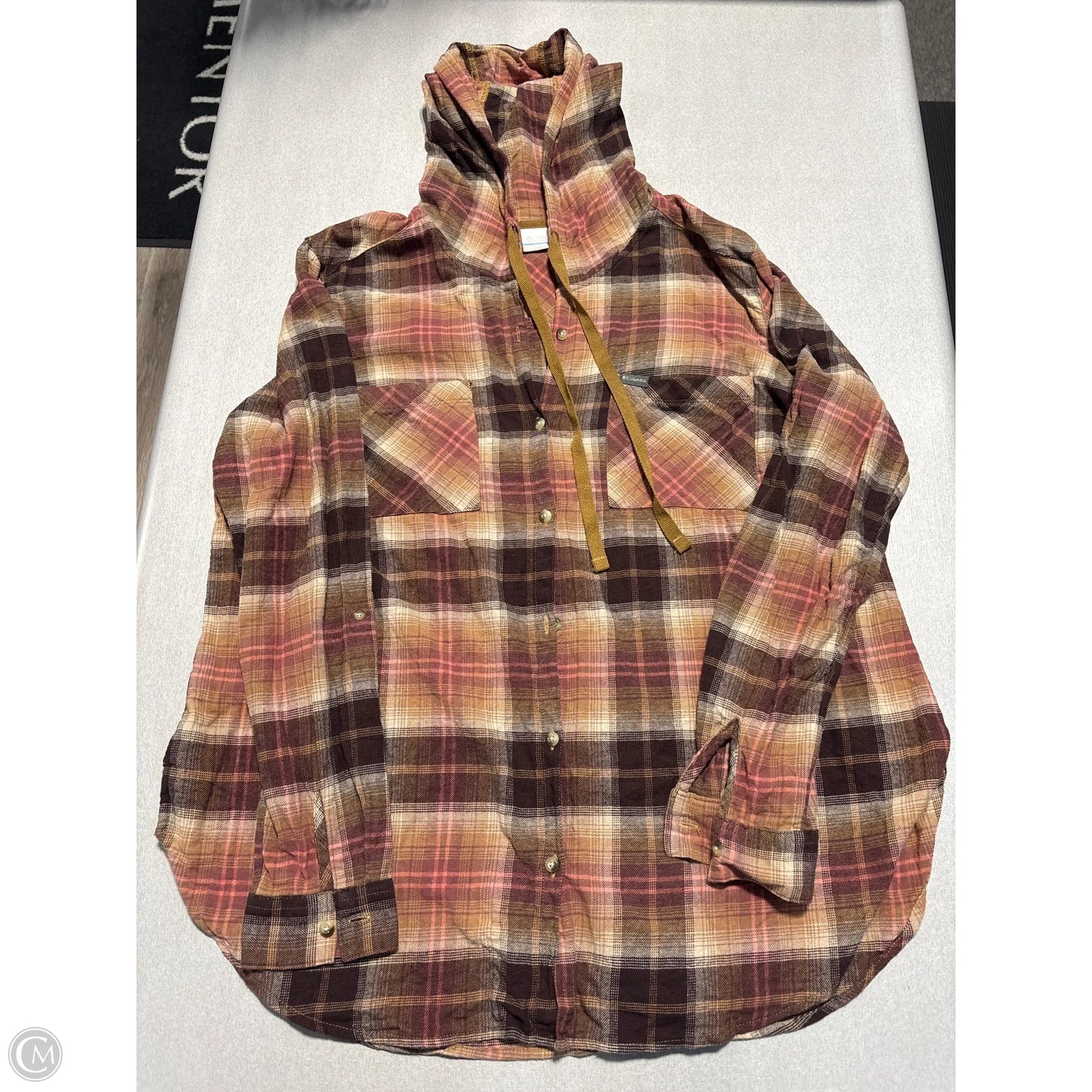 Top Long Sleeve By Columbia In Plaid Pattern, Size: Xxl