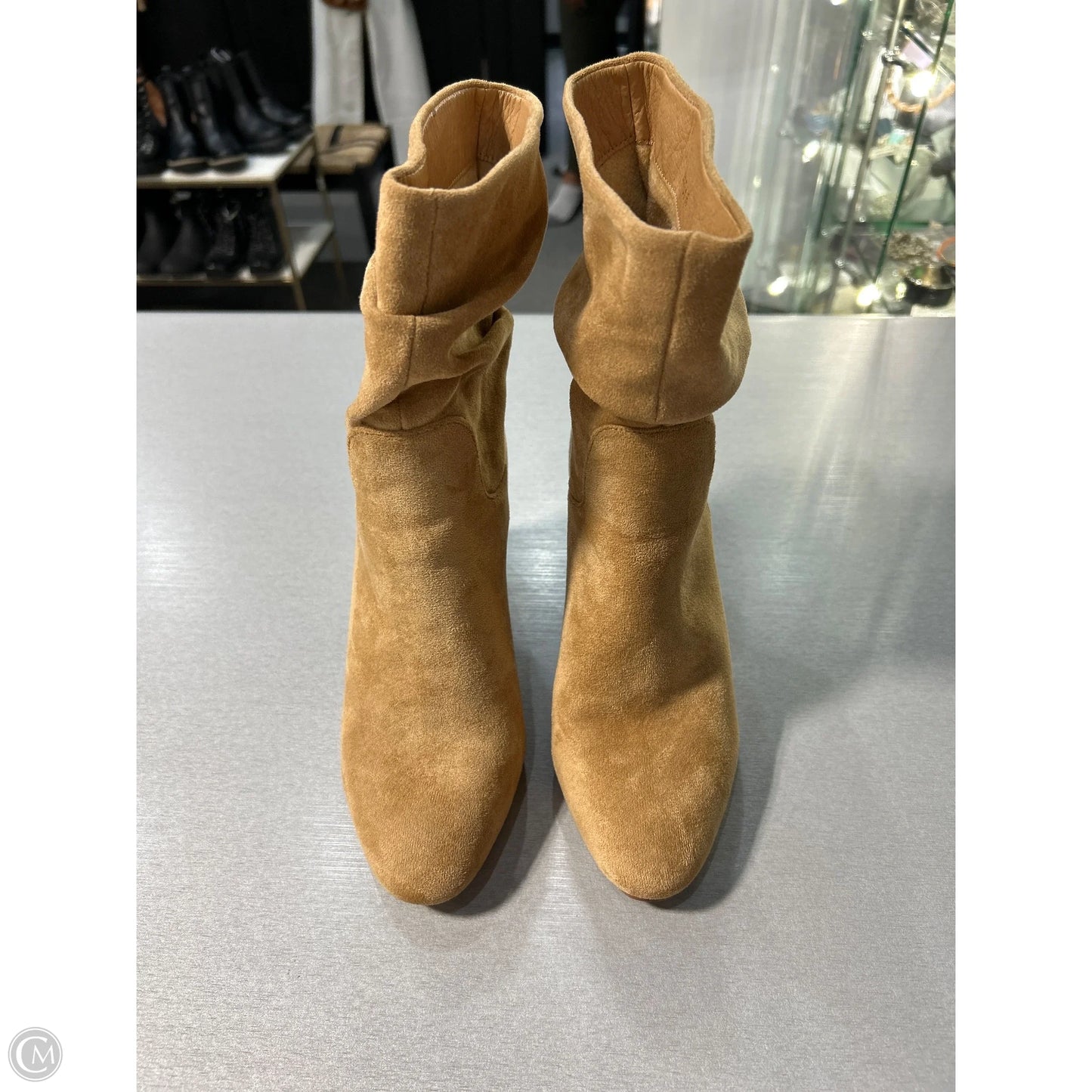 Boots Ankle Heels By Cmc In Tan, Size: 6