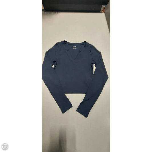 Top Long Sleeve Basic By Hollister In Navy, Size: S