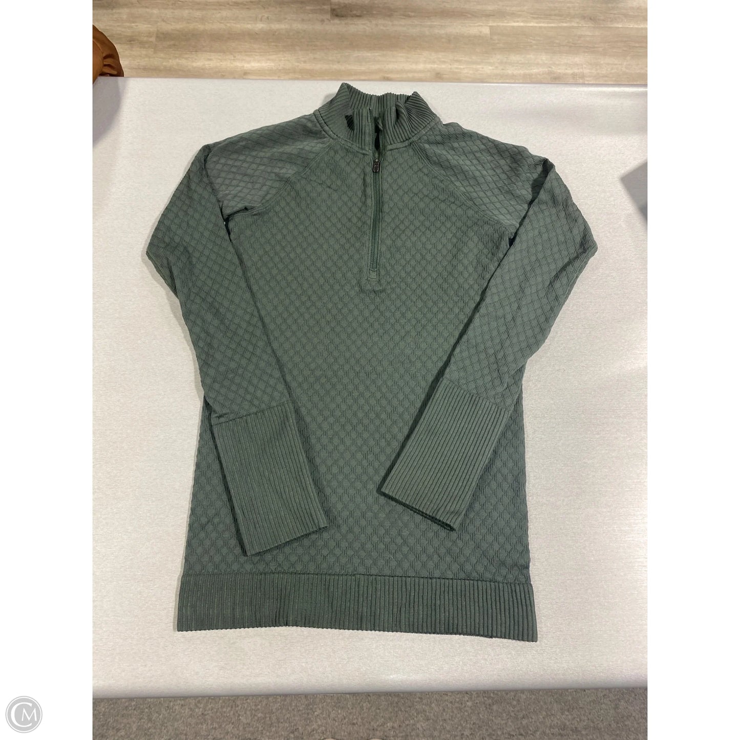 Athletic Top Long Sleeve Crewneck By Lululemon In Green, Size: S