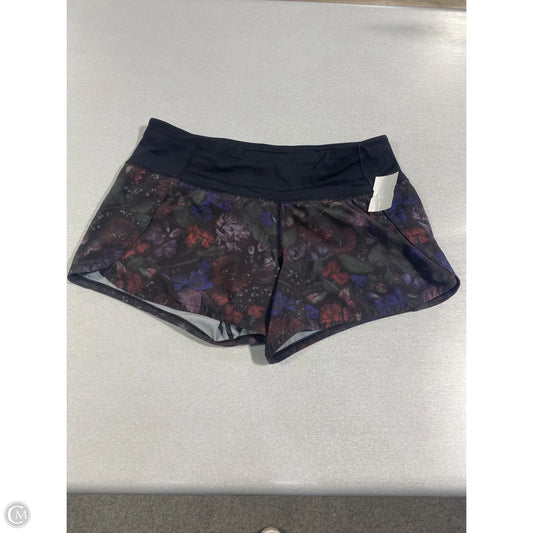 Athletic Shorts By Lululemon In Floral Print, Size: S