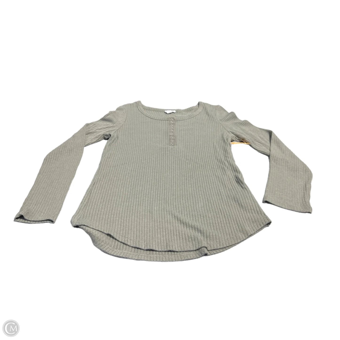 Top Long Sleeve By Cme In Plaid Pattern, Size: L