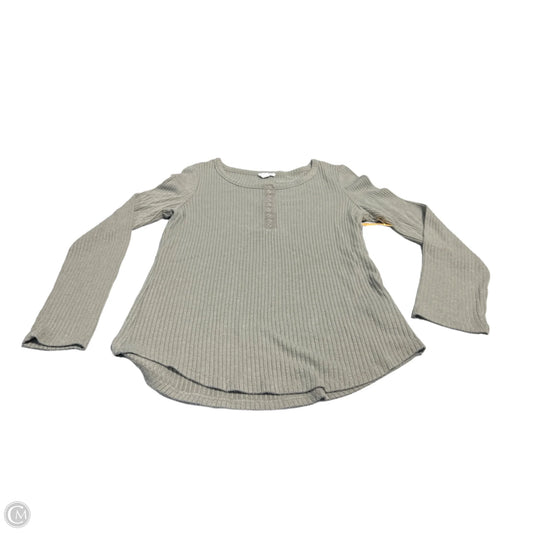 Top Long Sleeve By Cme In Plaid Pattern, Size: L