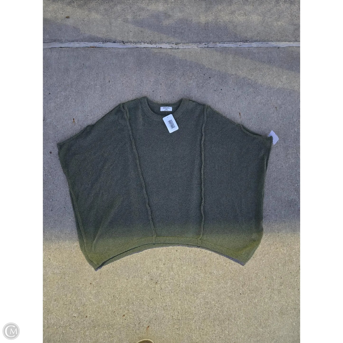 Top Sleeveless By Zenana In Green, Size: M