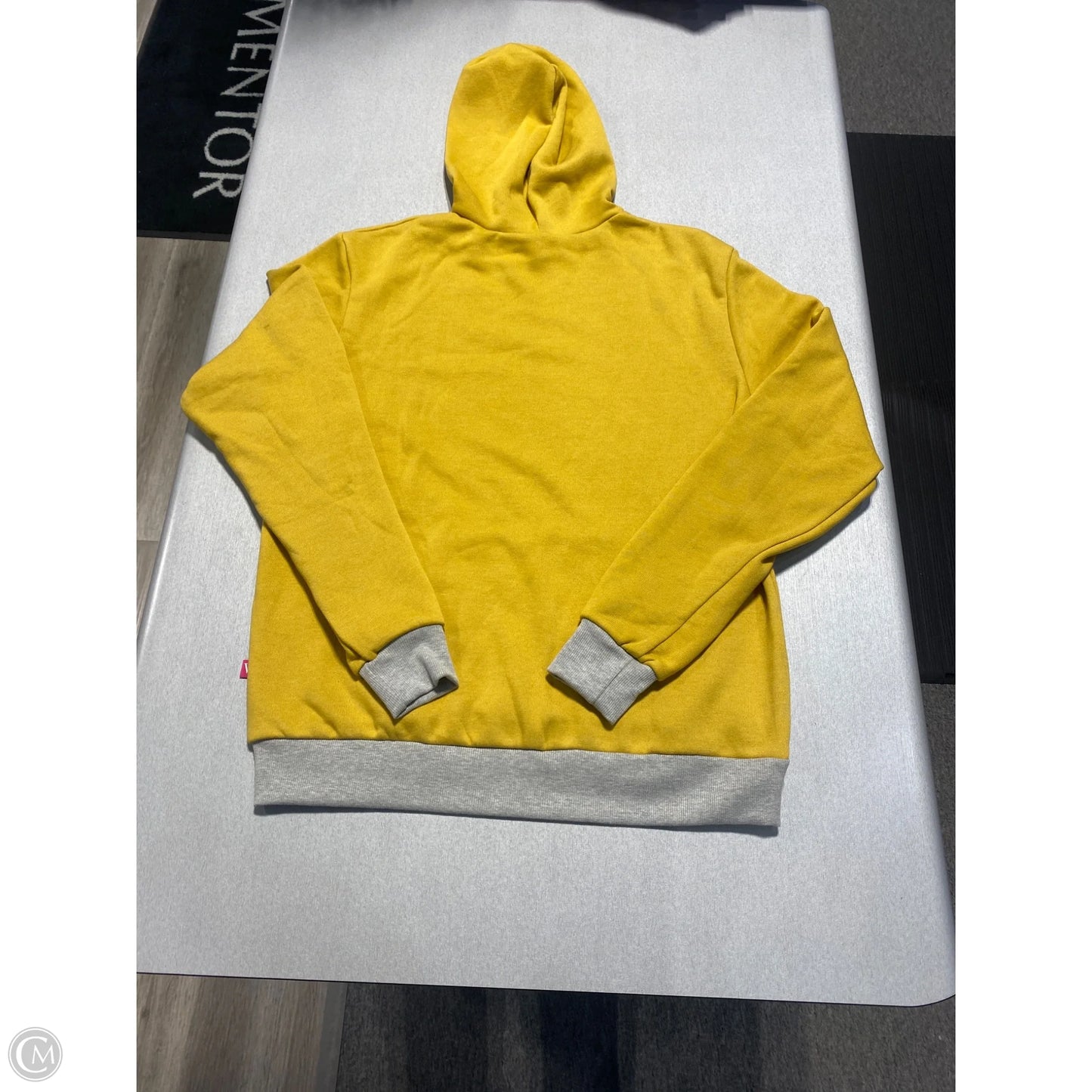 Sweatshirt Hoodie By Cmc In Yellow, Size: M