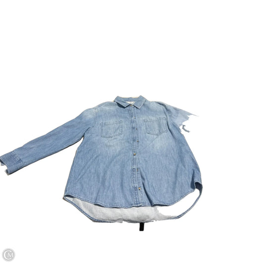Top Long Sleeve By Old Navy In Blue, Size: Sp