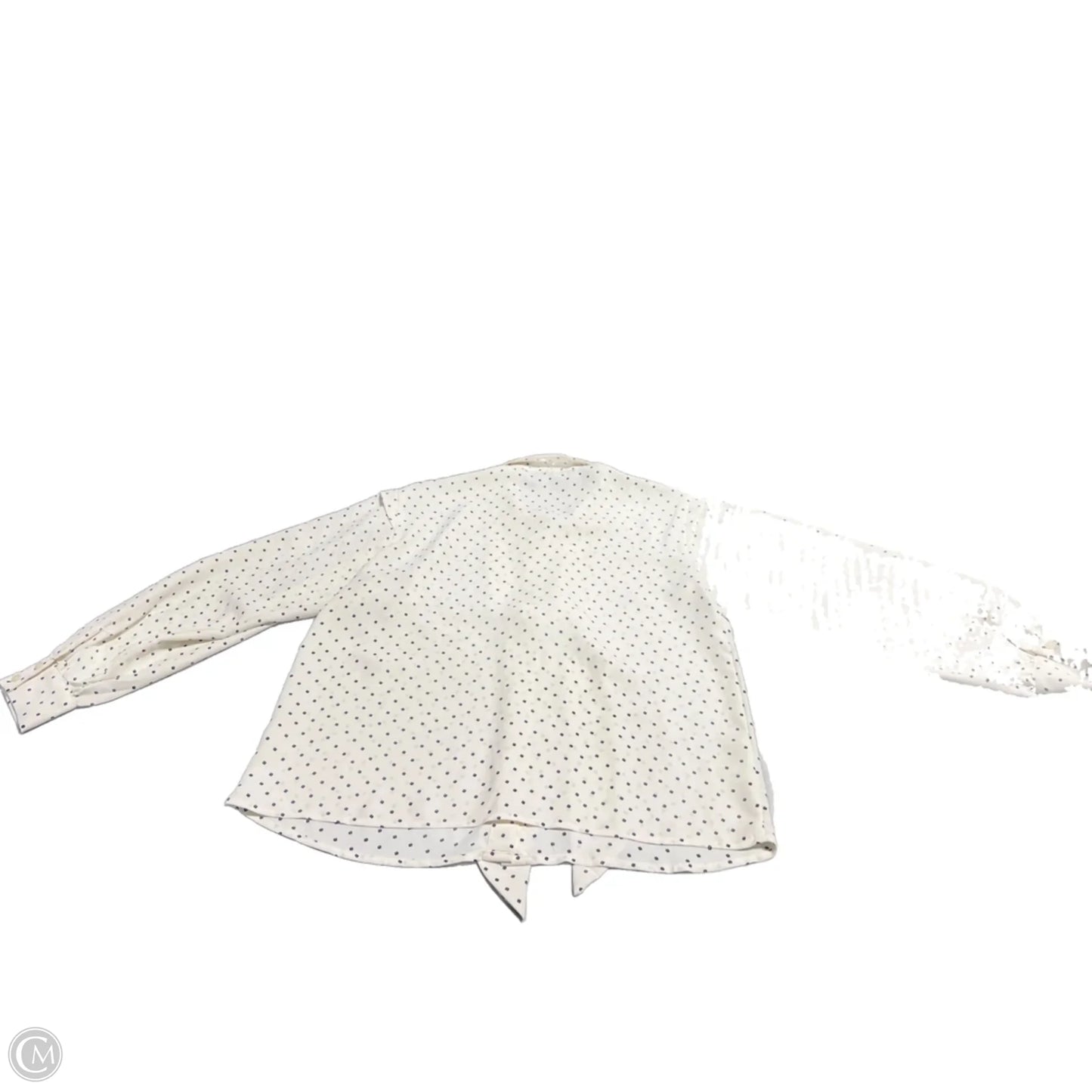 Blouse Long Sleeve By Ann Taylor In Cream, Size: Sp
