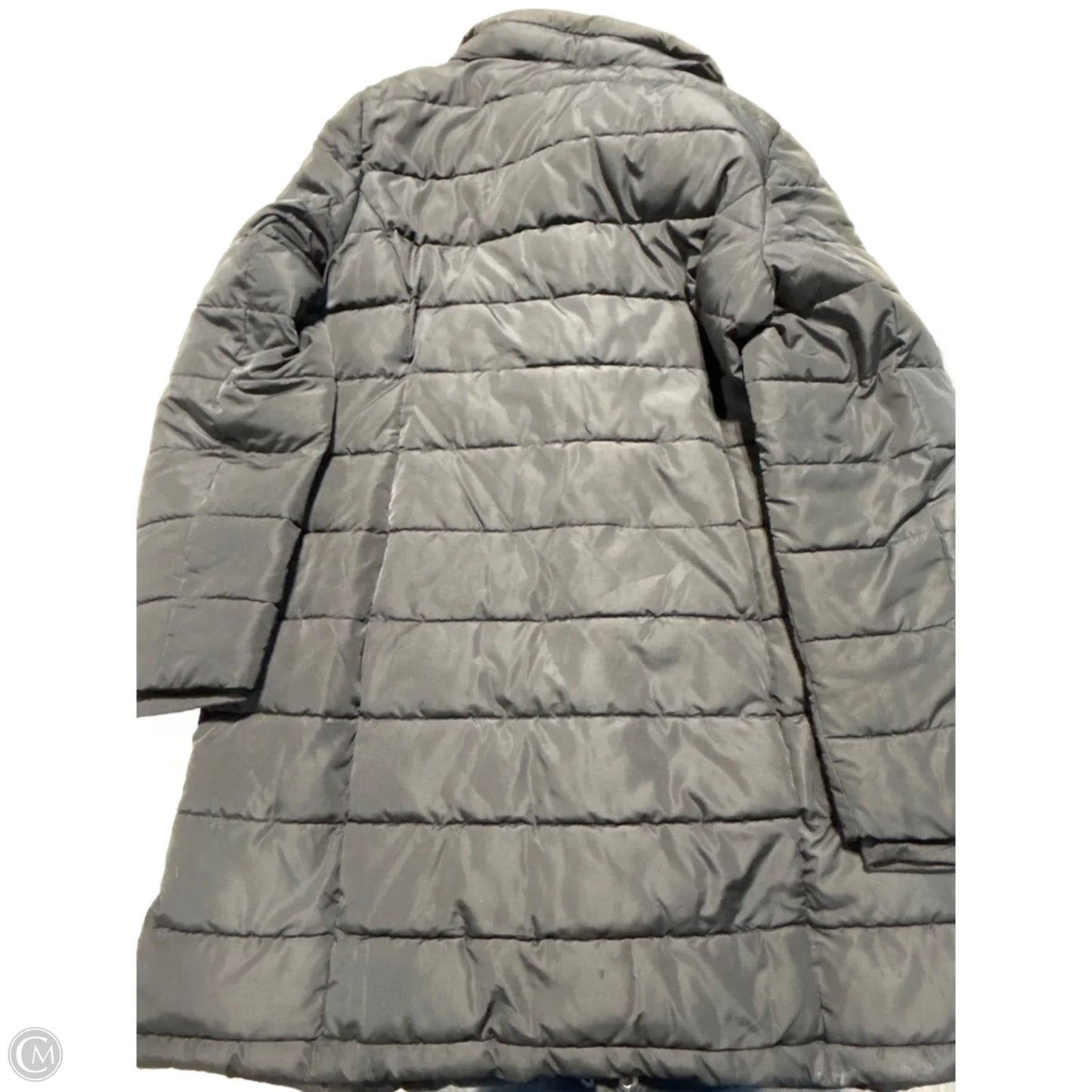 Coat Puffer & Quilted By Dkny In Black, Size: L